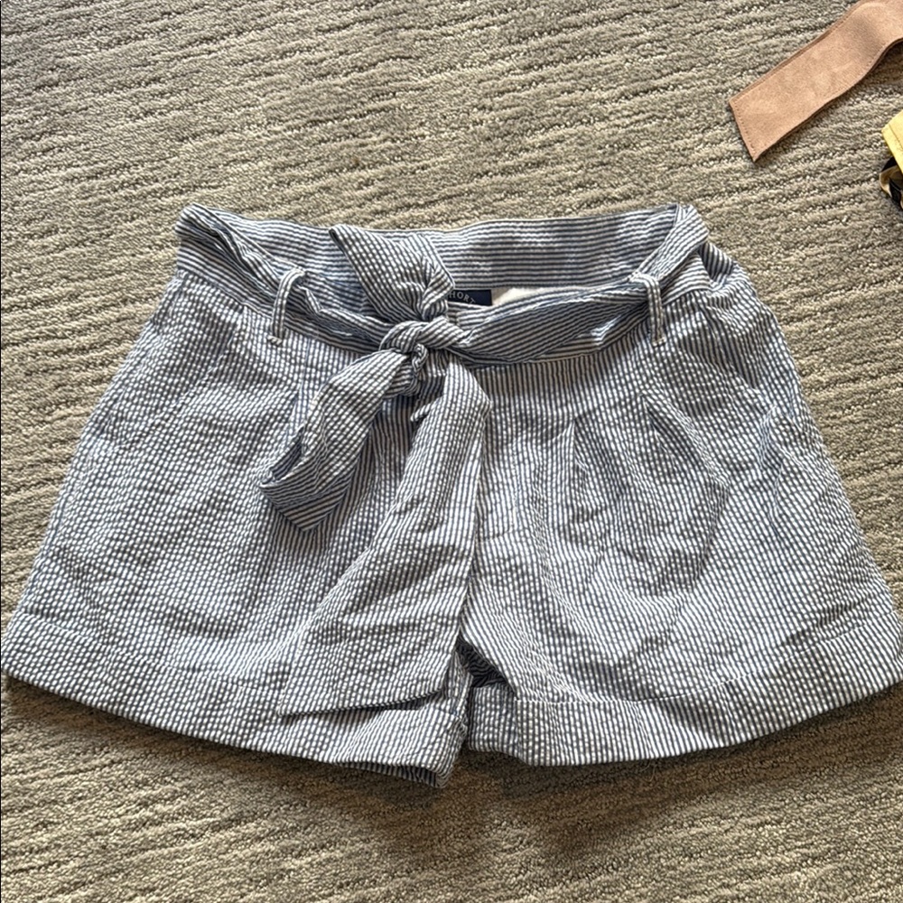 Striped Gray Women's Shorts